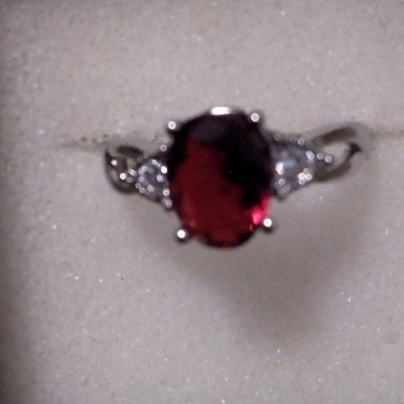 Jewelry - SOLD ON DIFFERENT PLATFORM .925 silver Lab Created Ruby Ring